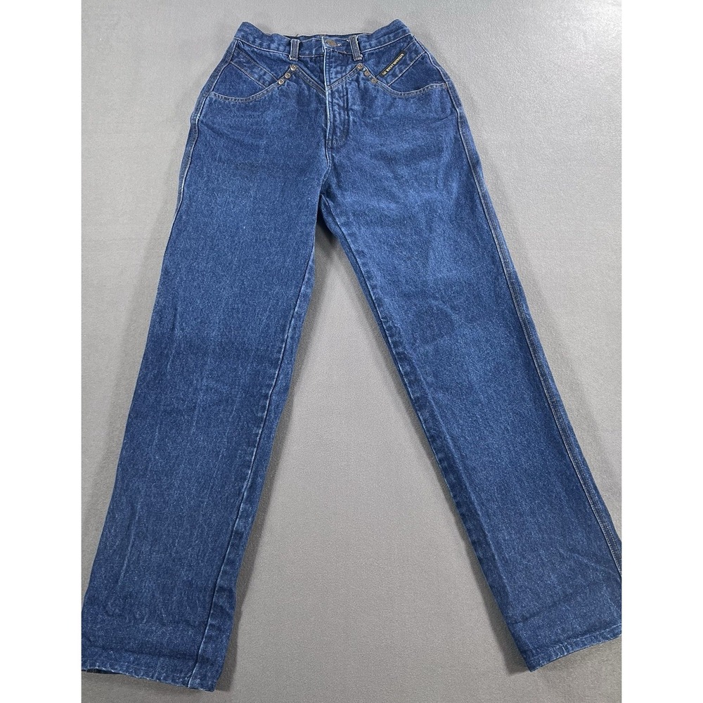 VTG 80s Rocky Mountain Mom High Rise Western Jeans Sz 27/5  *Actual 24" See Pic
